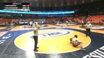 2A 132 lbs Champ. Round 1 - Logan Makiney, Washington vs Jack Schweitzer, Bloomington (H.S.)