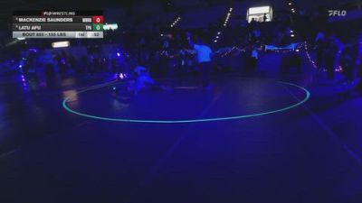 155 lbs Quarters - Mackenzie Saunders, White Rhino vs Latu Afu, Team Pride Academy