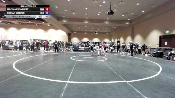 144 lbs Cons. Round 2 - MaClane Englert, Pennsylvania vs Adrian Harris, New Jersey