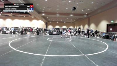 144 lbs Cons. Round 2 - MaClane Englert, Pennsylvania vs Adrian Harris, New Jersey
