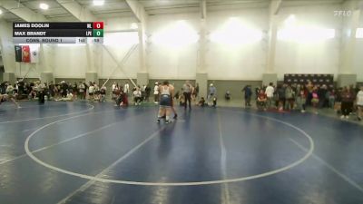 200 lbs Cons. Round 1 - Max Brandt, White Rhino Wrestling vs James Doolin, Logan Grizz