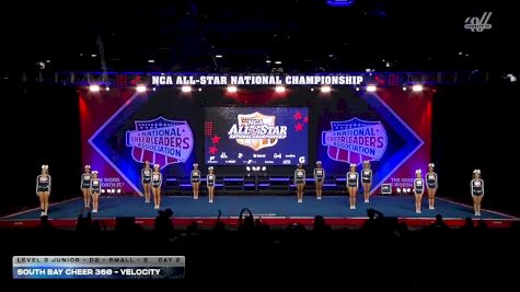 South Bay Cheer 360 - Velocity [2026 L3 Junior - D2 - Small - B Day 2] 2026 NCA All-Star National Championship