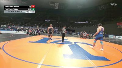 4A Boys 285 lbs 1st Place Match - Mitchell Quist, Hidden Valley Boys vs Skylar Folau, Marshfield Boys