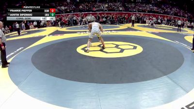 D1-165 lbs Cons. Semi - Frankie Pieffer, St. Edward vs Austin Dipzinski, Little Miami