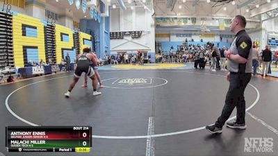 215 lbs Cons. Round 1 - Malachi Miller, Sussex Tech H S vs Anthony Ennis, Delmar Junior-Senior H S