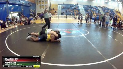 215 lbs Round 6 (8 Team) - Brandon Day, Longwood WC vs Aidan Hart, Soldier City Lions Den