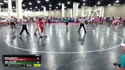 120 lbs Champ Round 1 (16 Team) - Ben Fuller, Team Diamond Fish Pink vs Neal Krysty, S.E.O. Wrestling Club- Blue