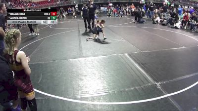 44-47 lbs 3rd Place Match - Nellie Ritz, Conestoga Wrestling Club - Girls vs Alexa Klein, GI Grapplers