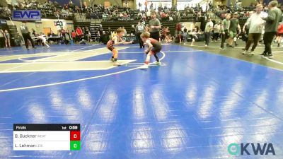 52 lbs Final - Brylen Buckner, Weatherford Youth Wrestling vs Lynx Lehman, Lexington Wrestling Club