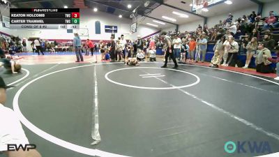 49 lbs Consi Of 8 #2 - Keaton Holcomb, Tahlequah Wrestling Club vs Carter Trammel, Tahlequah Wrestling Club