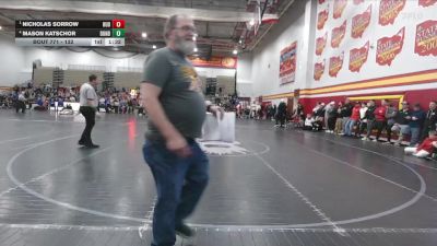 132 lbs Semifinal - Nicholas Sorrow, Hudson vs Mason Katschor, Dundee