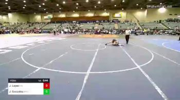 115 lbs Consi Of 8 #2 - Jeffrey Lopez, RedWave Wrestling vs Josiah Gonzales, Brighton Wrestling Club