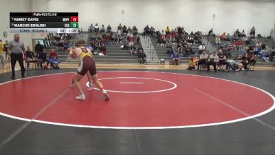 157 lbs Cons. Round 3 - Ramzy Davis, Mount Pleasant vs Marcus English, Clear Creek-Amana