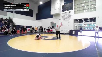 100 lbs Cons. Round 1 - Juliah Lee, El Dorado vs Sienna Romero, Corona