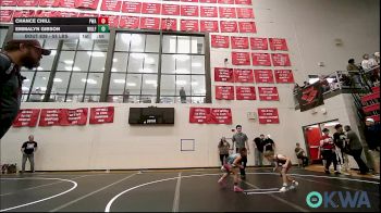 55 lbs Consi Of 8 #2 - Chance Chill, Perry Wrestling Academy vs Emmalyn Gibson, Wolfpak Wrestling
