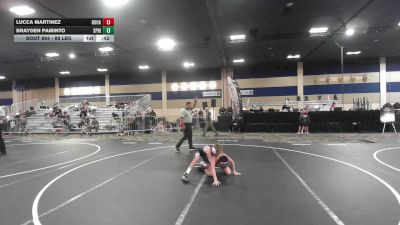 88 lbs Consi Of 16 #2 - Lucca Martinez, Rough House vs Brayden Paminto, Spring Hills WC