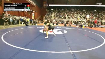 2A-126 lbs Semifinal - Dayne Humes, Moorcroft vs Brody Shepard, Shoshoni