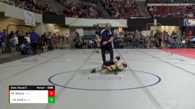 52 lbs Cons. Round 2 - Bradley Ezell Ii, Rustler Wrestling Club vs Maclain Wilcox, Heights Wrestling Club