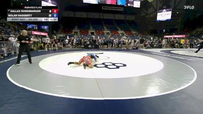 126 lbs Champ. Rd Of 128 - Dallas Rosenbarger, IN vs Nolan Haggerty, OH