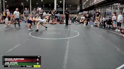 110 lbs Semis (4 Team) - Jake Snyder, Keystone Krush vs Michael Burzynski, Grit Mat Club