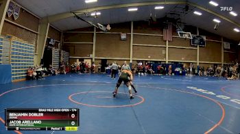 174 lbs Champ. Round 2 - Jacob Arellano, Hope International vs Benjamin Dobler, Doane