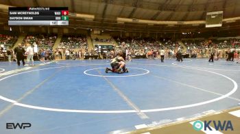 130 lbs Quarterfinal - Sam Mcreynolds, Wagoner Takedown Club vs Dayson Swan, IRONMEN Wrestling Club