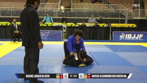 Mateus Alexandrino Dos Santos Ma vs Rafhael Araujo Da Silva 2025 Pan Jiu Jitsu IBJJF Championship