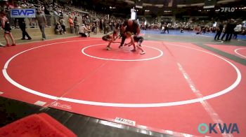 67 lbs Semifinal - Hanna Lollis, Cowboy Wrestling Club vs Emeree Calkins, Pawhuska Elks Takedown