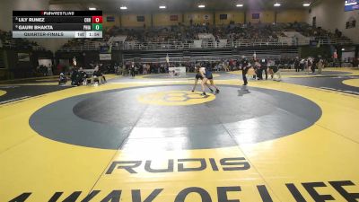 114 lbs Quarterfinal - Lily Runez, Choate Rosemary Hall vs Gauri Bhakta, Phillips Academy