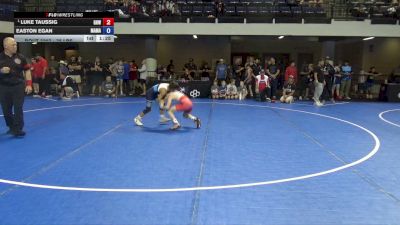 75 lbs Cons. Quarters - Luke Taussig, Greater Heights Wrestling vs Easton Egan, Massas Maniacs
