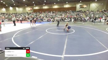 54 lbs Round Of 16 - Zayne Ortiz, Predators WC vs Tyler Coleman, Argonaut Jr Mustangs