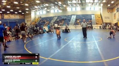 106 lbs Round 5 (8 Team) - Dawson Brown, Bomb Squad vs Landon Willard, Big Man Wrestling