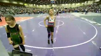 75 lbs Consi Of 8 #2 - Ava Perez, Valley Vandals vs Payton Shull, Willits Grappling Pack