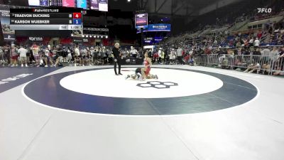 106 lbs Champ. Rd Of 32 - Traevon Ducking, IN vs Karson Wuebker, IA