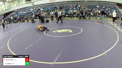 10U Boys - 67 lbs Cons. Round 3 - Tyler Kusmirek, Ohio vs Samson Beyer, The Best Wrestler