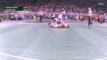 D4-175 lbs Quarterfinal - Gixxer Blair, Climax-Scotts vs Landon Lakatos, Clinton