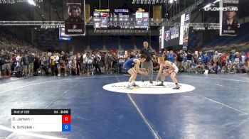 120 lbs Rnd Of 128 - Cole Jensen, Utah vs Anthony Schickel, Illinois