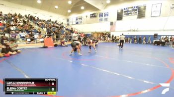 120 lbs Semifinal - Eleina Cortez, Madera Grapplers vs Layla Hosseinpour, San Clemente High Girls Wrestl