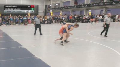 120 lbs Champ. Rd Of 128 - Jade Hardee, SPAR Wrestling Academy vs Kaydence Golding