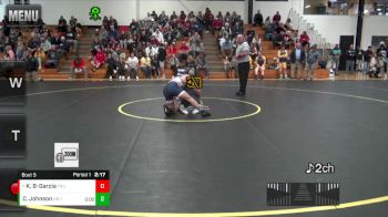 141 lbs Champ. Round 1 - Kenneth Barrera-Garcia, Trine University vs Carson Johnson, Unattached - Indianapolis