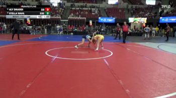 130 lbs 1st Place Match - Aly Dinardi, Miles City Wrestling Club vs Stella Wahl, Cut Bank