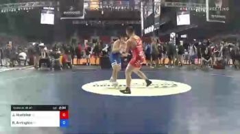 195 lbs Consi Of 16 #1 - Jacob Hustoles, Colorado vs Ryan Arrington, California