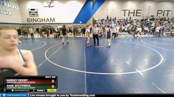 88 lbs Semifinal - Gage Southwick, Sanderson Wrestling Academy vs Harvey Moody, Sanderson Wrestling Academy