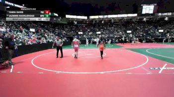 134 lbs Champ. Round 2 - Jazmine Harkleroad, WPW1 vs Tamia Davis, PWCA