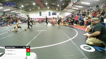 49 lbs Quarterfinal - Lachlan Forrest, Vinita Kids Wrestling vs Kaysen Peters, Dark Cloud Wrestling Club