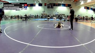 115 lbs 5th Place Match - Braddic Brockenbrough, South Augusta Wrestling vs Jacob Wheeler, Williamsburg Wrestling Club