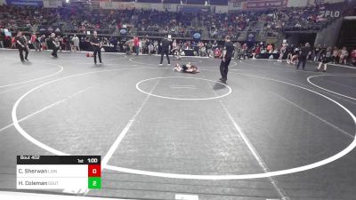 78 lbs Semifinal - Carson Sherwan, Lions Wrestling Academy vs Hunter Coleman, Southern Slammers