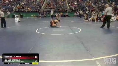 1A 160 lbs Semifinal - Suhaib Hatamleh, Bradford Preparatory School vs Eriberto Torres, Thomasville