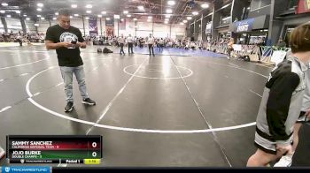 88 lbs Rd# 6- 9:00am Saturday Final Pool - Sammy Sanchez, California National Team vs Jojo Burke, Double Champs