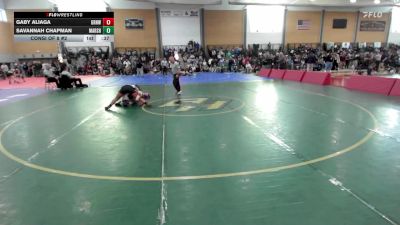 126 lbs Consi Of 8 #2 - Gaby Aliaga, Greenwich vs Savannah Chapman, Marshwood